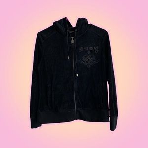 SOLD | ⭐️ BCBG Black Velour Y2K 2000s Jacket ⭐️